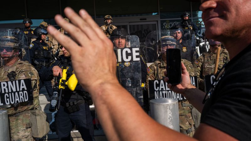 Social media algorithms boost L.A. protest misinformation in ‘combustible’ environment