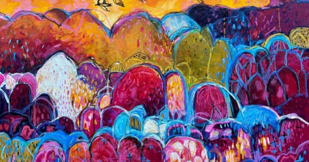 South African artist Glendine exhibits works in Malta