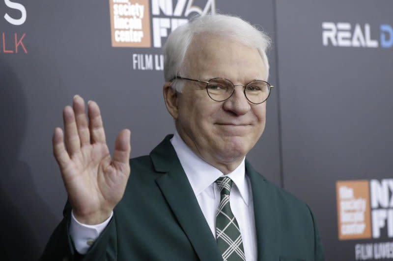 Steve Martin arrives on the red carpet at the premiere of "Billy Lynn's Long Halftime Walk" in 2016. File Photo by John Angelillo/UPI