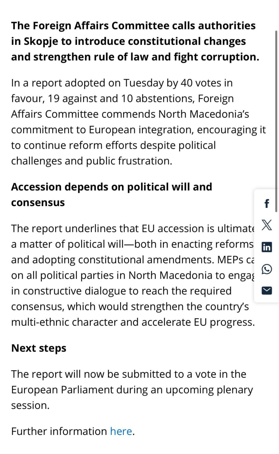 The EU parlament voted for Macedonia - and agreed that the Macedonian identity and language exist as their own seperate ones 🥰