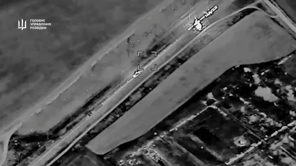 More video from GUR about destruction of train with fuel