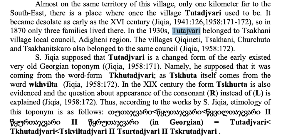 Does anyone know anything about this East Georgian village and its history?