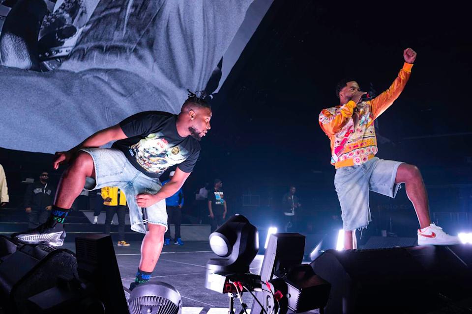Young Dirty Bastard and Method Man of Wu-Tang Clan perform at Crypto.com Arena