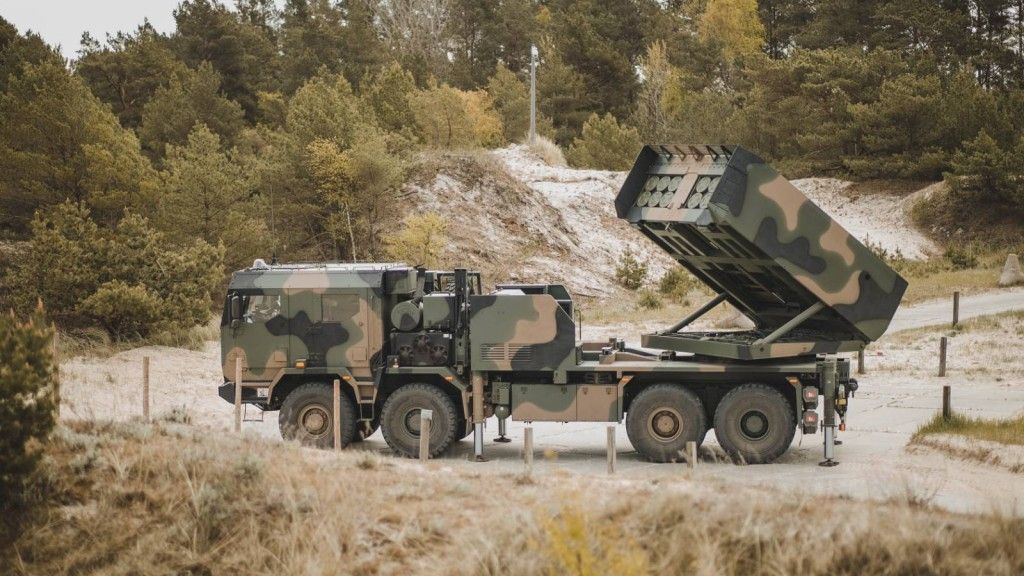 Further Homar-K Modules in Poland Wieloprowadnicowa wyrzutnia rakiet Homar-K na ćwiczeniach Arcane Thunder 25 w Ustce.