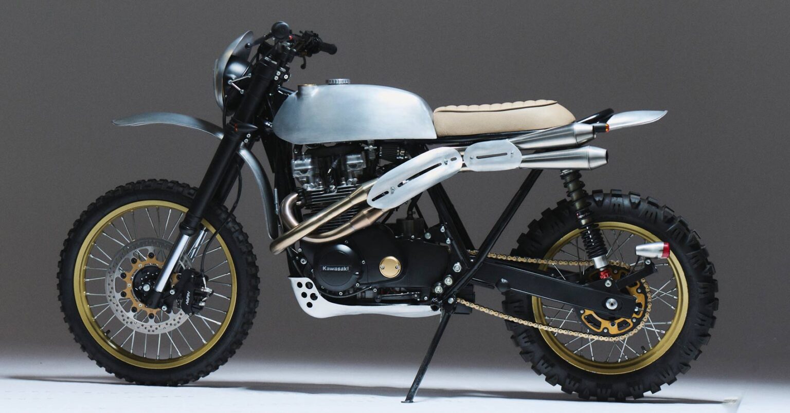 Dusty Smiles for Miles: A Kawasaki KZ750 Scrambler from Poland