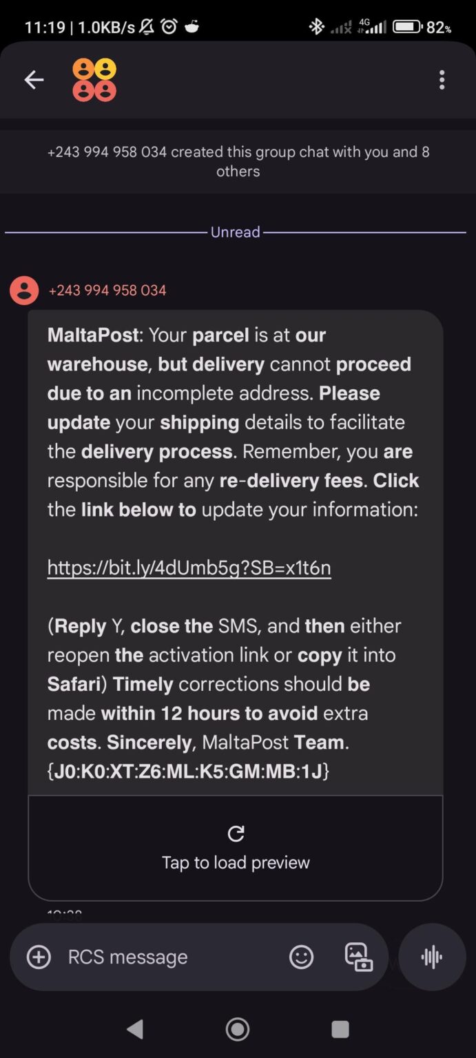 Obvious Maltapost Attempted Scam