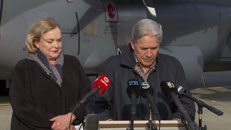 Foreign Minister Winston Peters and Defence Minister Judith Collins.