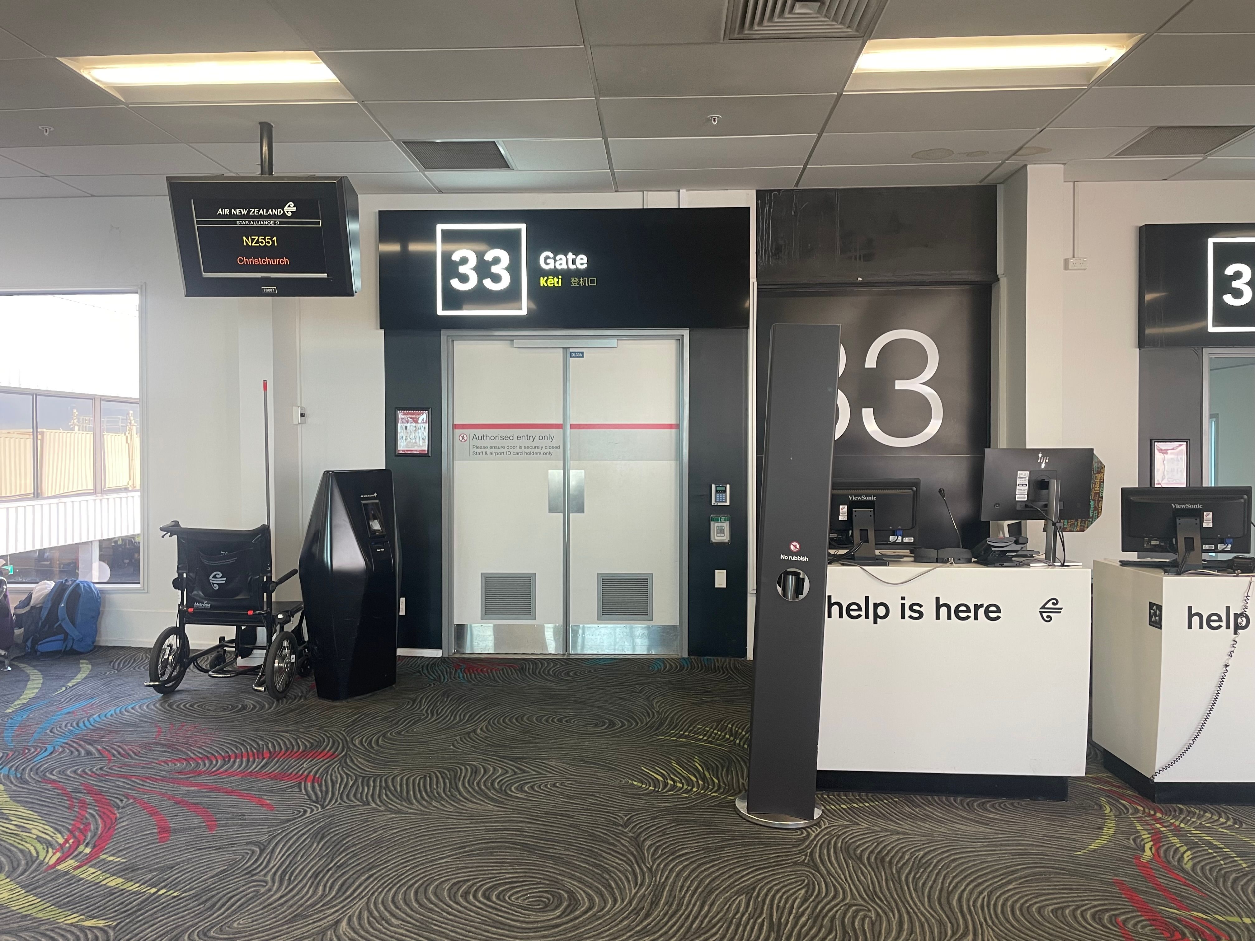 Gate 33 AKL Airport