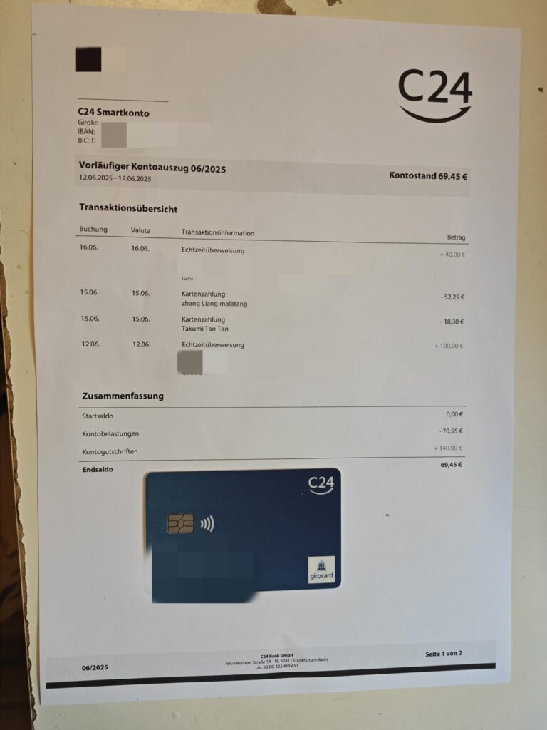 sign to be a Uber Courier in German sign to be a Uber Courier in German