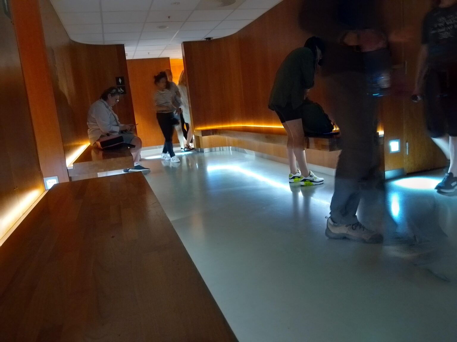 A waiting room for a public toilet in Oslo