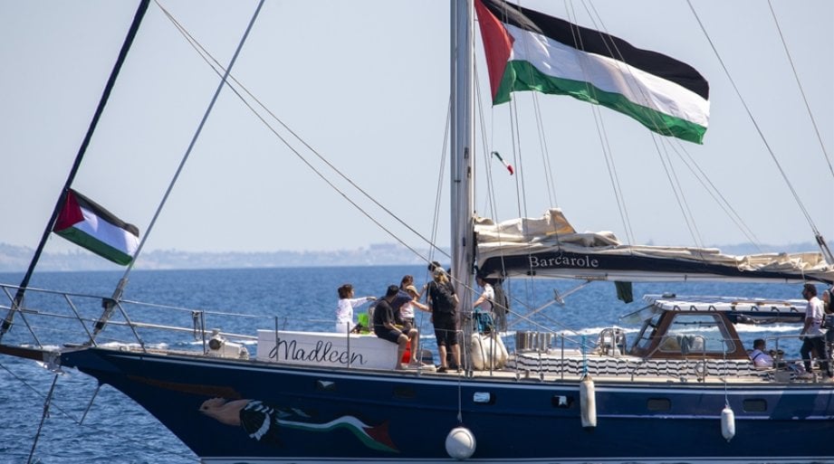 Madleen sailboat approaches Gaza - reached Egypt