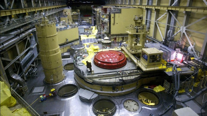 A general view of the reactor block No 2 in the nuclear power station of Paks about 120km south of Budapest, Hungary
