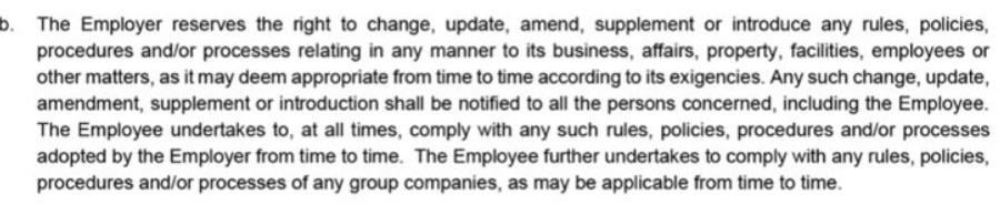 Job contract