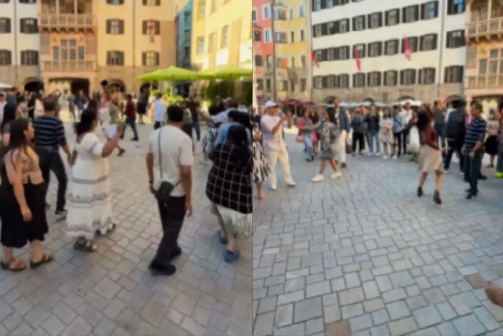 ‘Hum garba kar ke hi jaayenge!’ Indian tourists light up Austria with surprise dance performance ‘Hum garba kar ke hi jaayenge!’ Indian tourists light up Austria with surprise dance performance