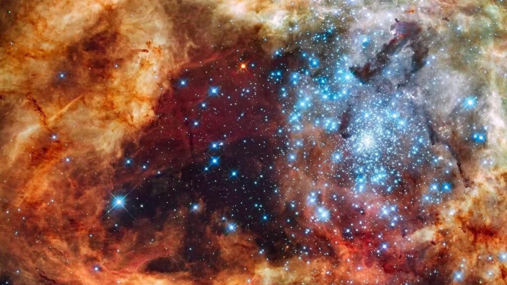 Here is a magnificent star cluster taken by Hubble