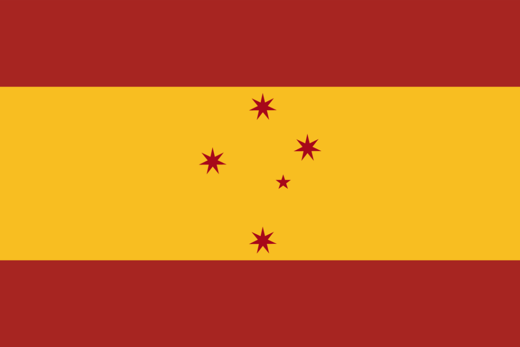 Australian flag of Spanish offspring/ethnicity, my own design.