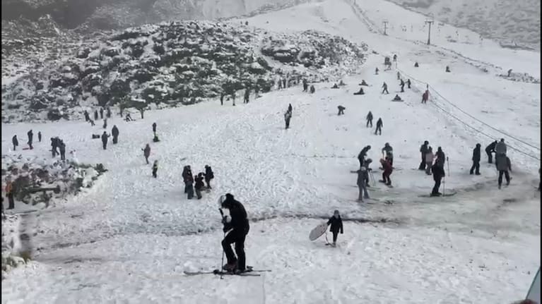 Manganui Skifield on Sunday morning.