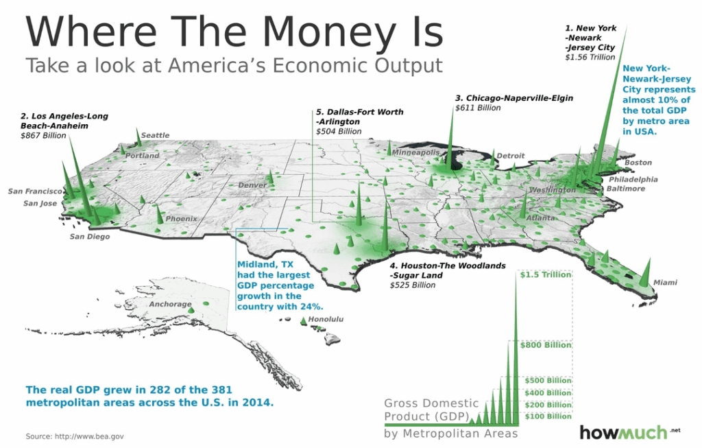 This 3D Map Visualizes the U.S. Economy in a New Way