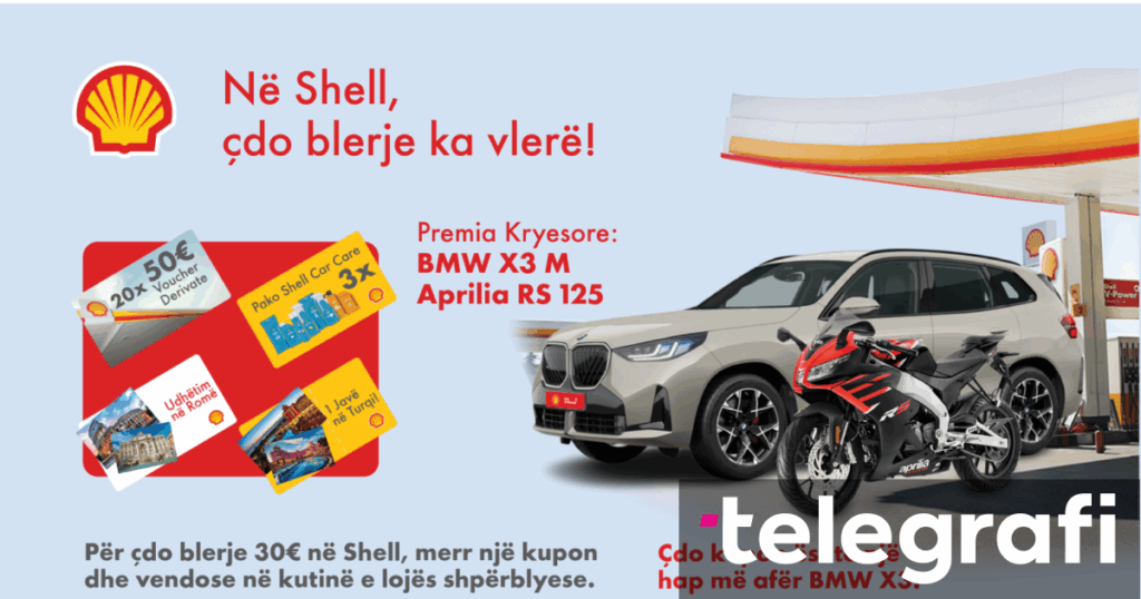 SHELL Kosovo launches the biggest prize game of the year: "At SHELL, every purchase has value" - Telegrafi