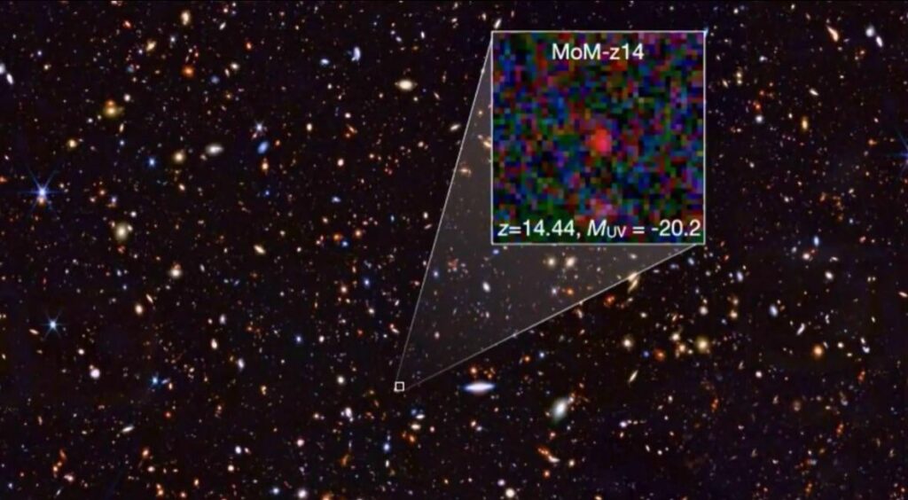 The most distant galaxy ever observed.