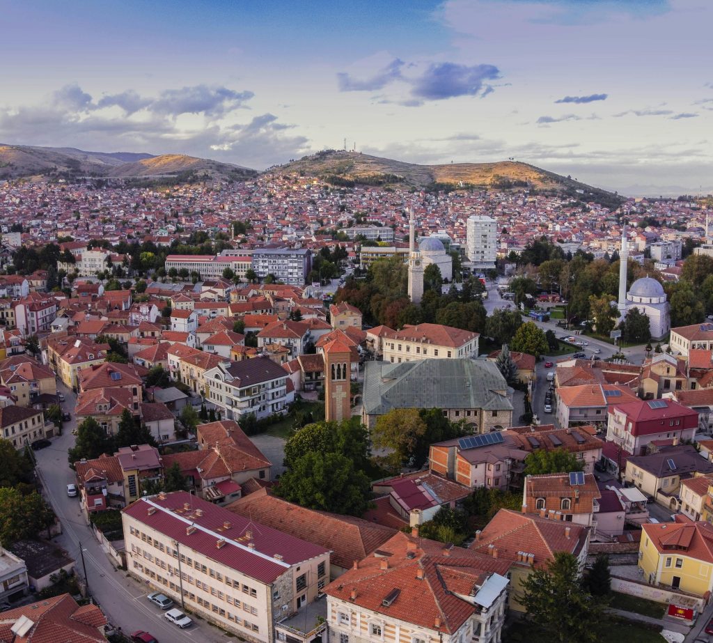 aerial view of Bitola in North Macedonia
