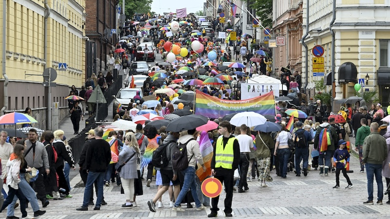 Tens of thousands rally for equality in Helsinki Pride parade