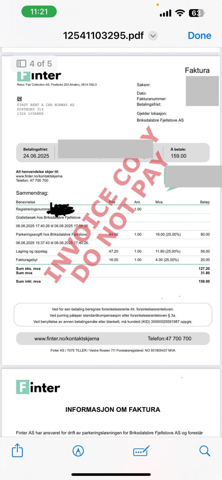 Advise on unfair parking ticket from Hertz rental