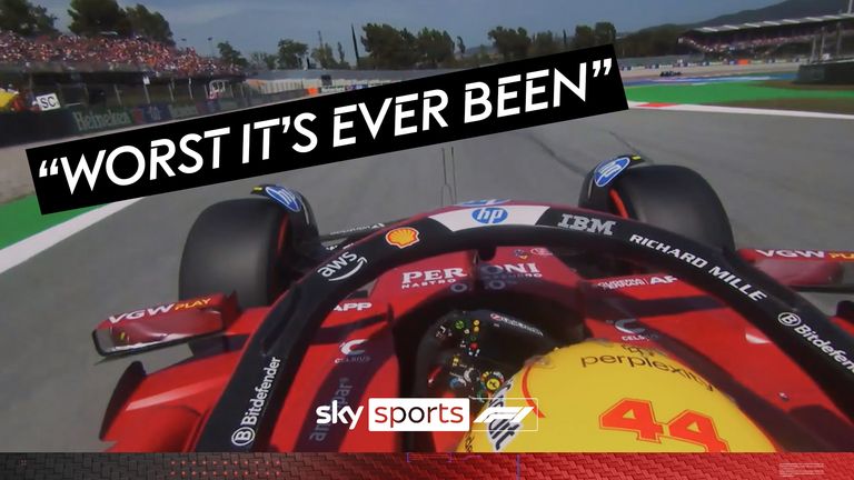 New radio messages reveal Lewis Hamilton admitting the Ferrari car was the 'worst it's ever been' during the Spanish Grand Prix.