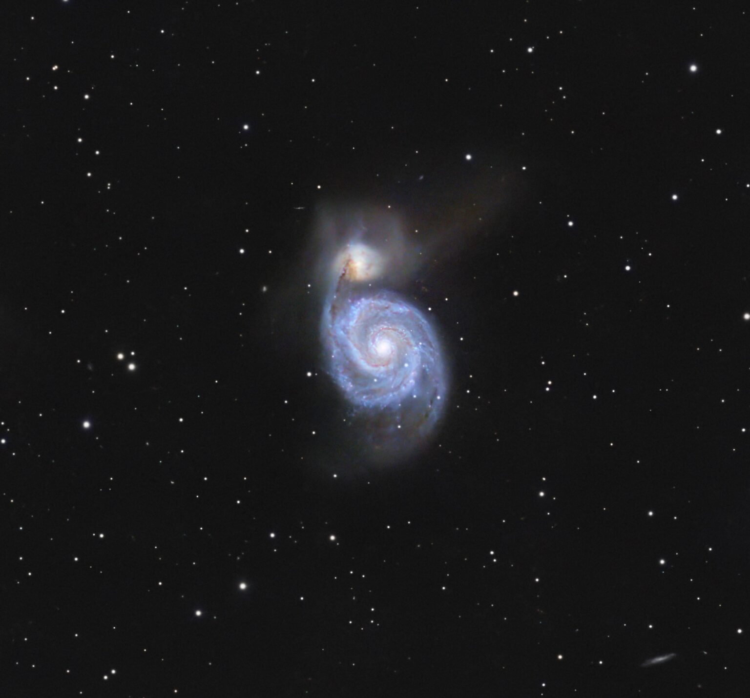 The Whirlpool Galaxy From My Garden