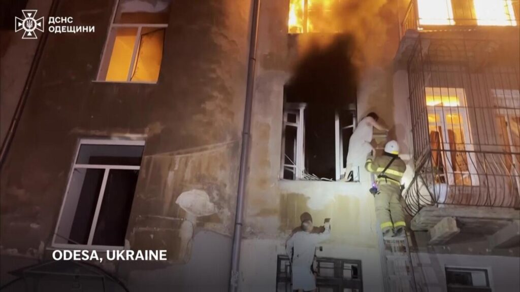 Russia launches drone attacks on Odesa and Kharkiv, Ukraine officials say