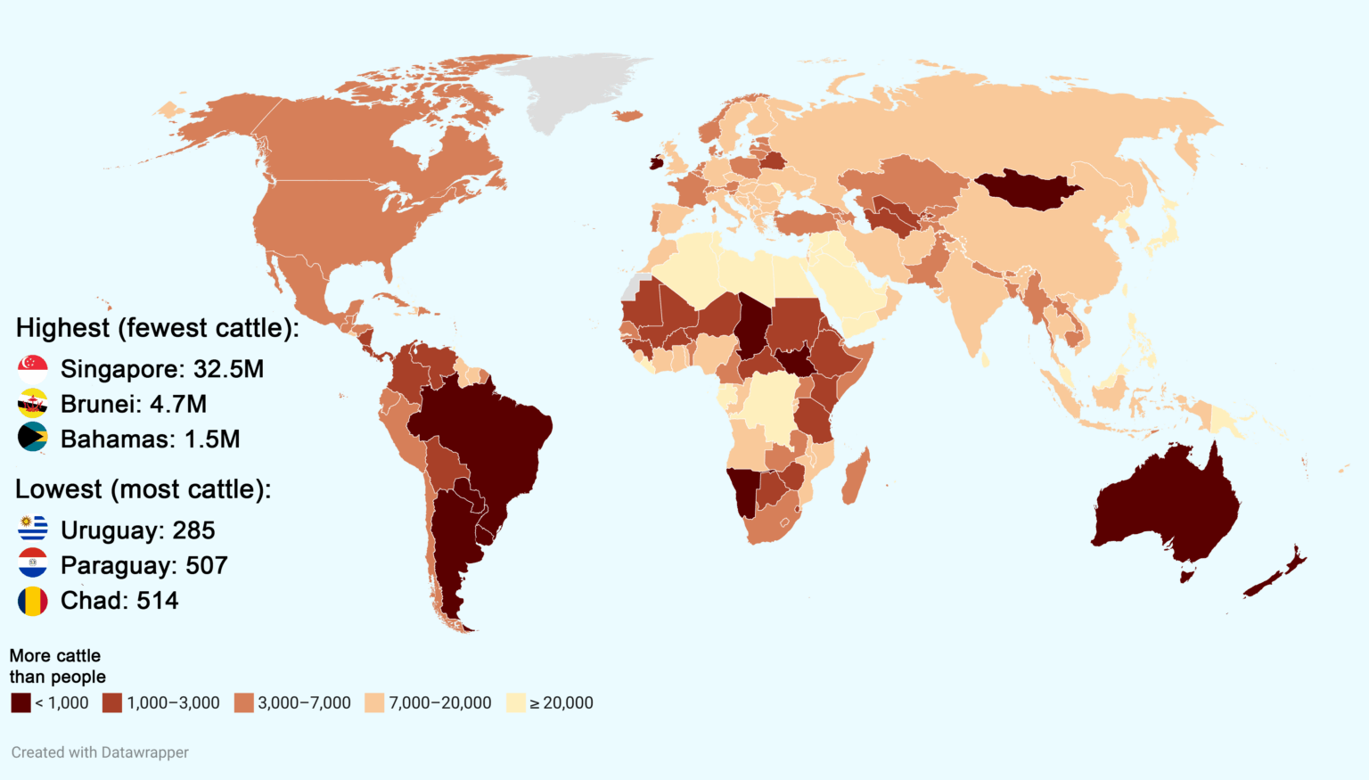 [OC] People per 1,000 cattle