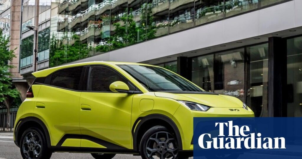 BYD launches cheapest UK model in bid to overtake Tesla as biggest electric carmaker