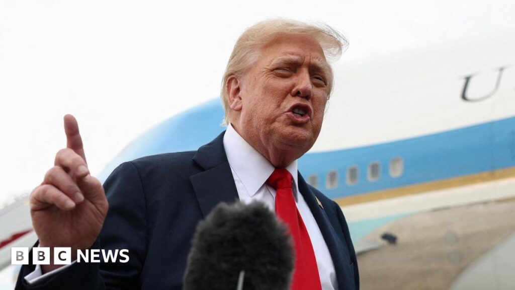 Trump to meet Nato chief ahead of expected ‘major’ statement on Ukraine - follow live