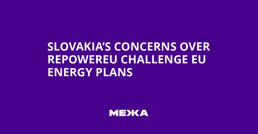 Slovakia’s Concerns Over RePowerEU Challenge EU Energy Plans | Ukraine news Slovakia