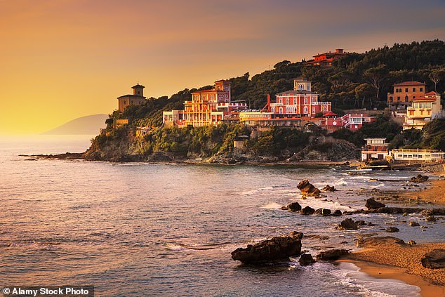 The coast at Castiglioncello, close to Livorno in Tuscany
