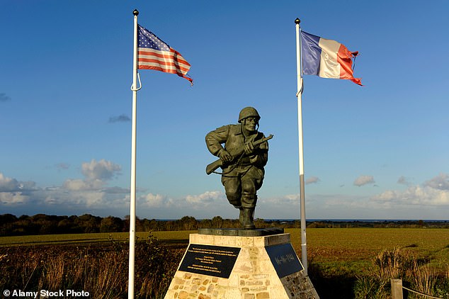 The D-Day memorial near Utah beach in Normandy