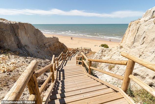 The coastline near Huelva in Andalucia