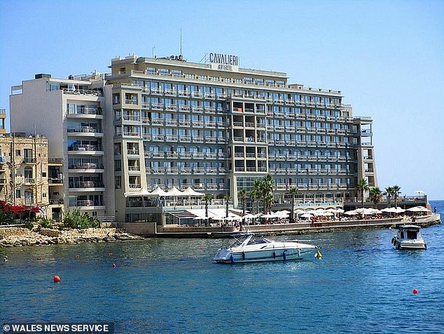 tragedy struck at 4am local time at Cavalieri Art Hotel in St Julian's, on the east coast of Malta
