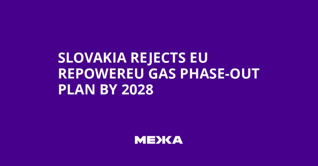 Slovakia Rejects EU REPowerEU Gas Phase-Out Plan by 2028
