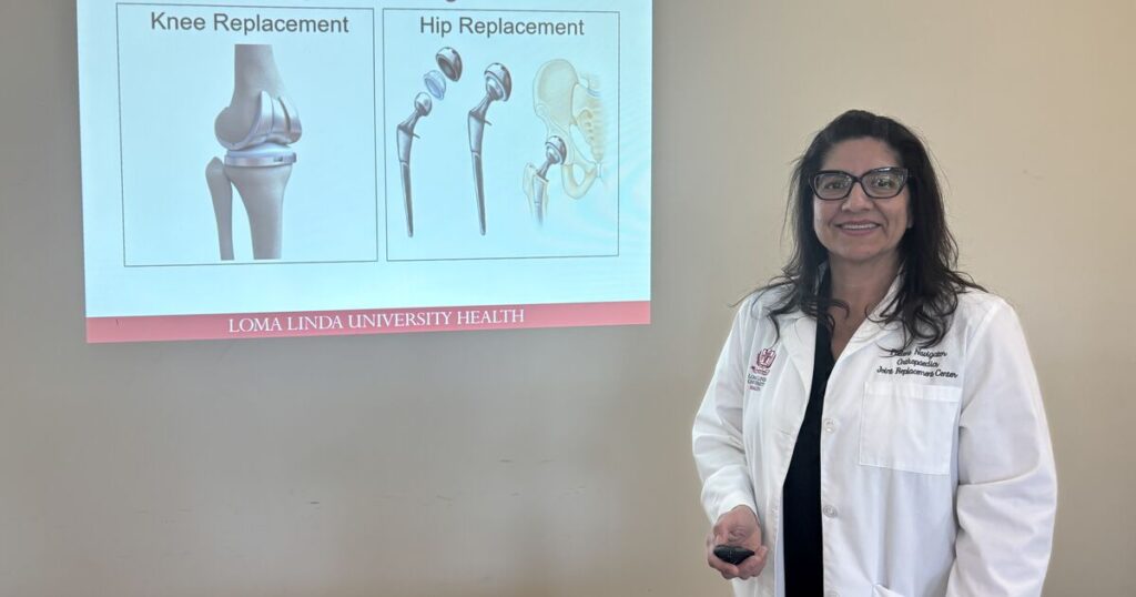 Joint replacement surgery prep class at Loma Linda University Health Orthopaedics