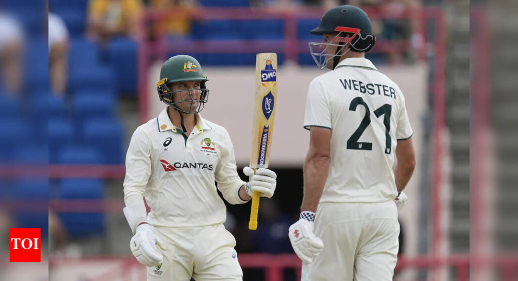 WI vs AUS 2nd Test: Carey, Webster shine again as Australia rally from collapse to post 286 | Cricket News WI vs AUS 2nd Test: Carey, Webster shine again as Australia rally from collapse to post 286 | Cricket News