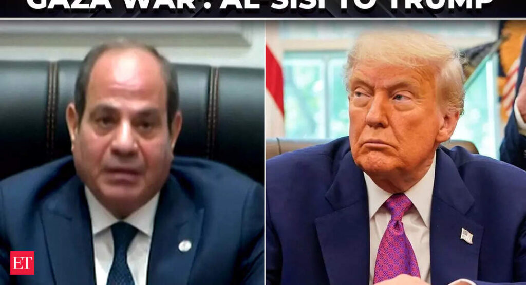 ‘Only Trump can end it’: Egypt’s al-Sisi’s big appeal to US Prez to stop Gaza war & open aid routes – The Economic Times Video ‘Only Trump can end it’: Egypt’s al-Sisi’s big appeal to US Prez to stop Gaza war & open aid routes - The Economic Times Video