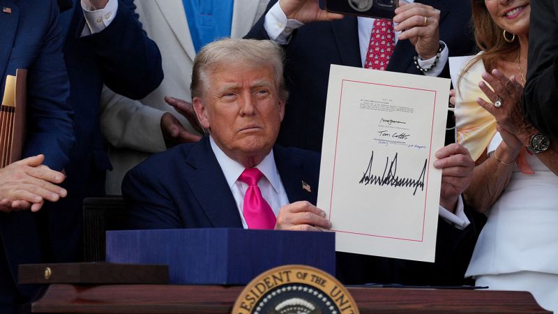Fact check: Trump falsely claims his highly unpopular big bill is the ‘single most popular bill ever signed’