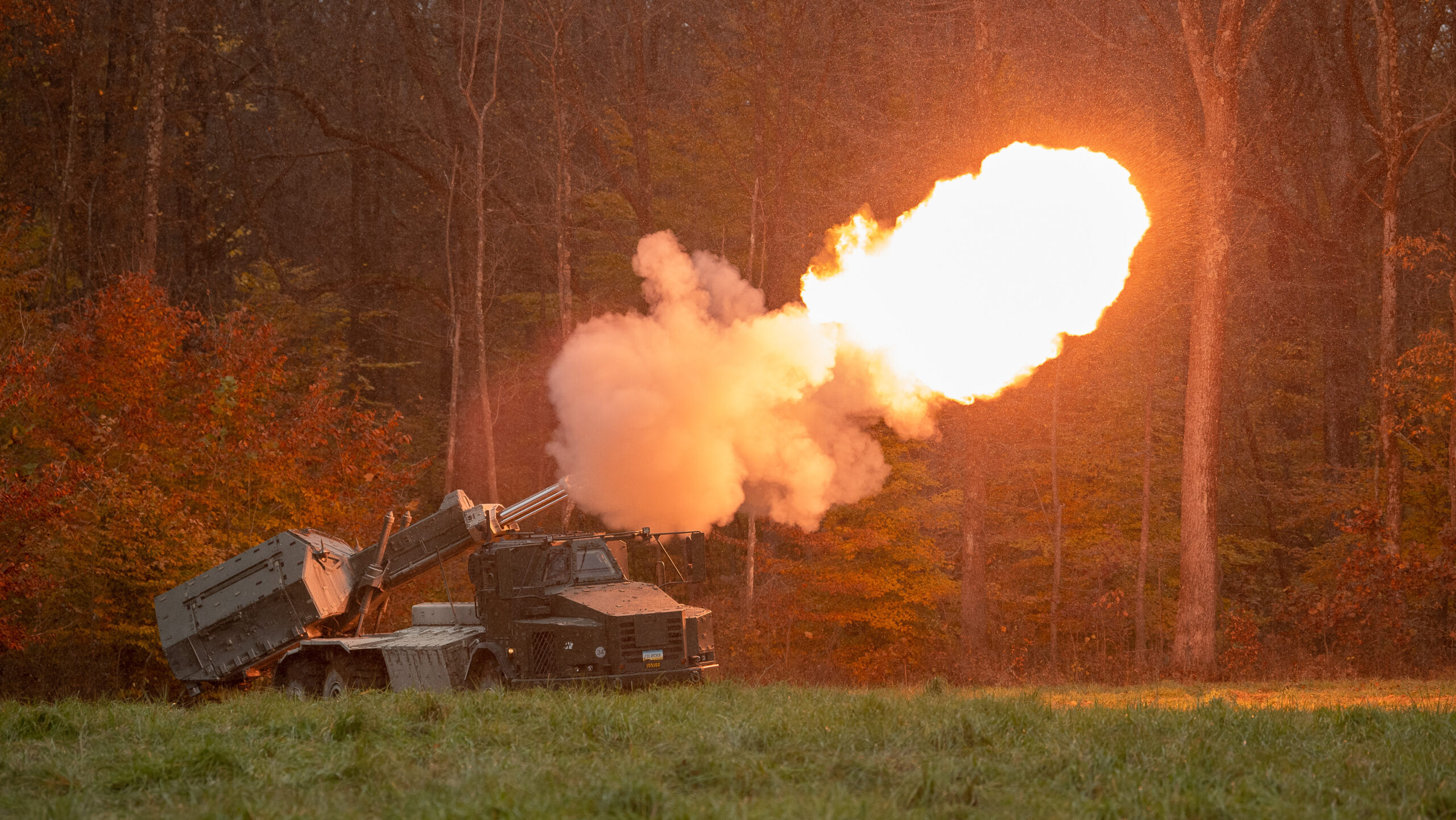 Swedish Armed Forces demonstrate Archer Artillery System at Bold Quest 21