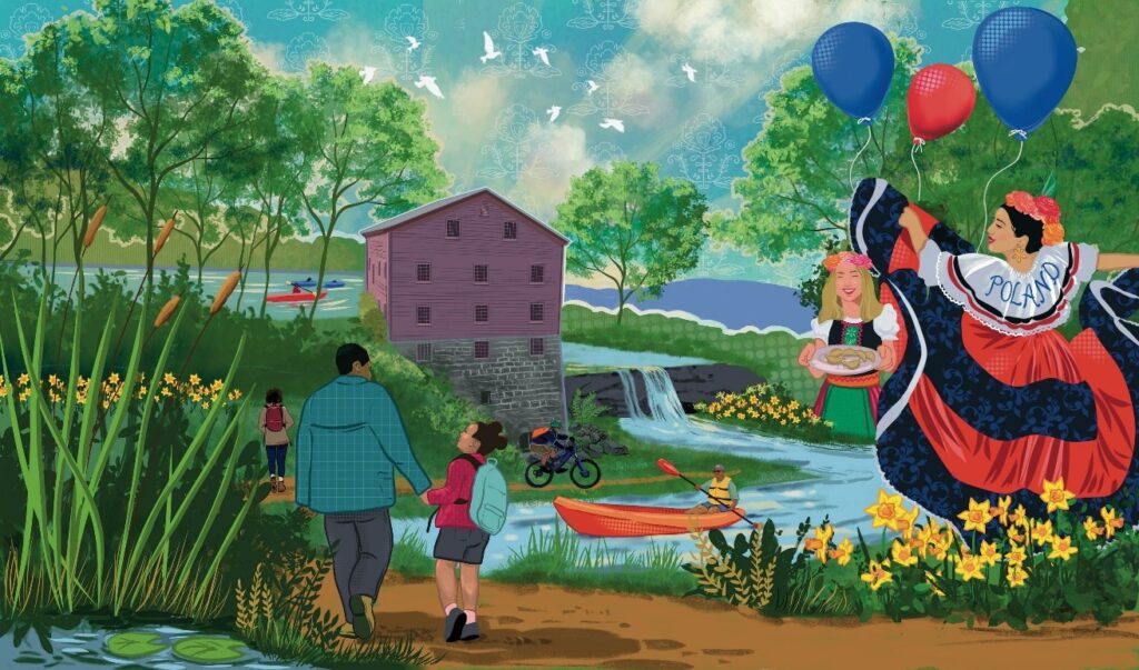 Community-focused mural unveiled at remodeled Poland Walmart Community-focused mural unveiled at remodeled Poland Walmart