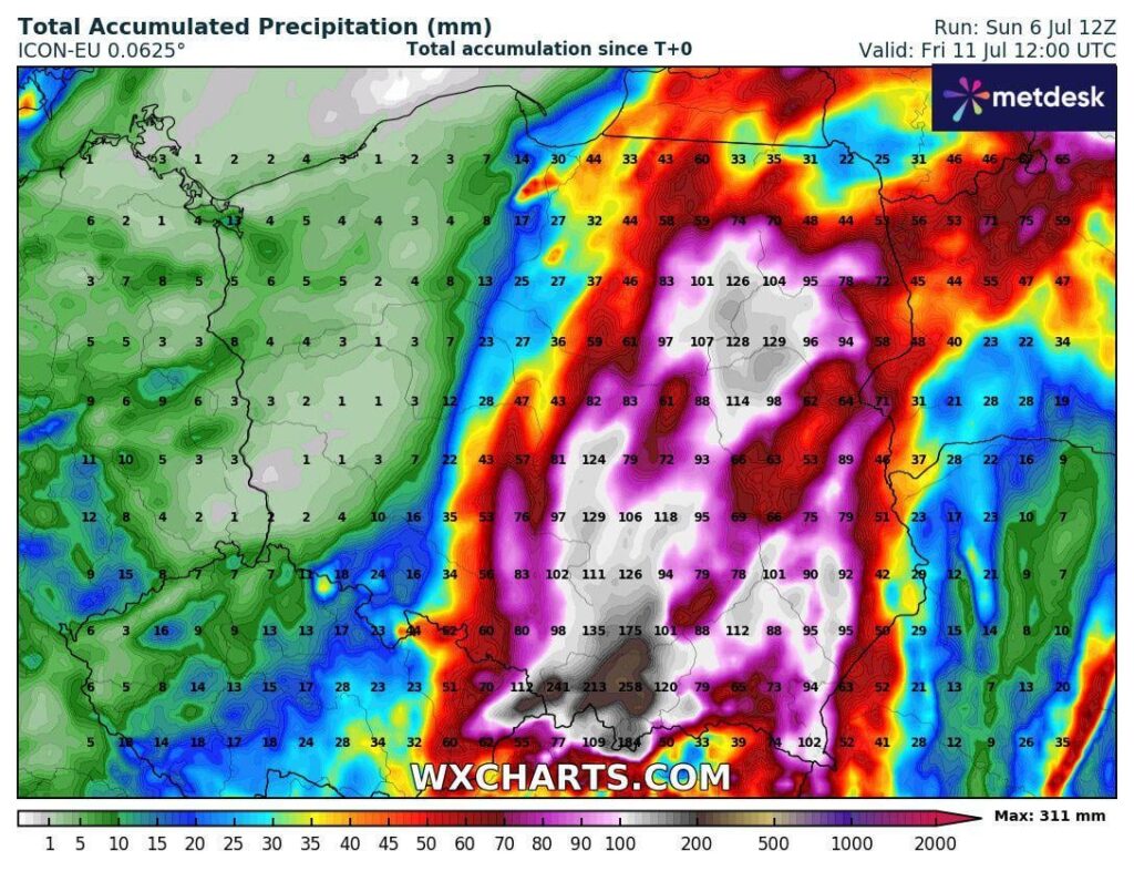 Than Genoese on July 6-11 (possible flooding)