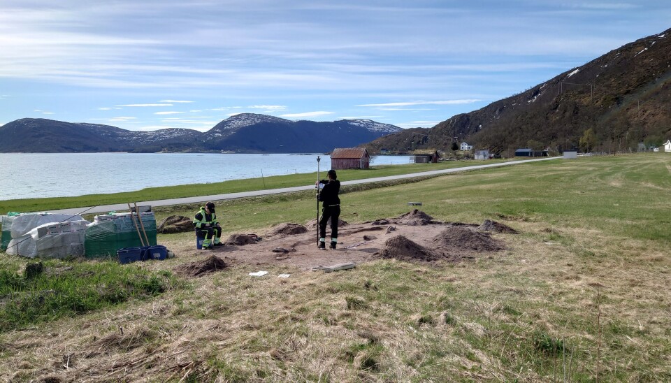 Archeologists working on Senja - Norwegian island in the Atlantic