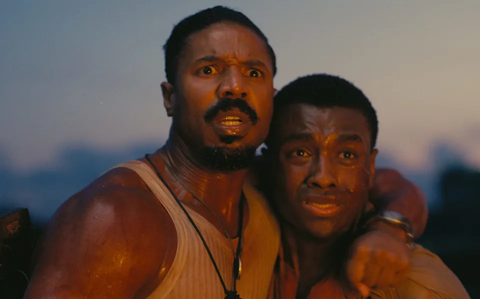 Michael B. Jordan and Miles Caton in "Sinners."