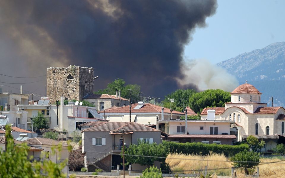 Multiple wildfires rage across Greece Multiple wildfires rage across Greece