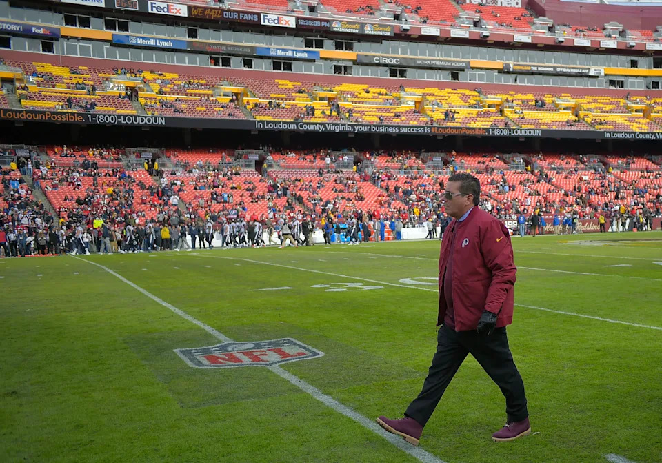 LANDOVER, MD - NOVEMBER 18: Washington Redskins owner Dan Snyder during a game between the Washington Redskins  and the Houston Texans at FedEX Field on November 18, 2018, in Landover, MD. (Photo by John McDonnell/The Washington Post via Getty Images)